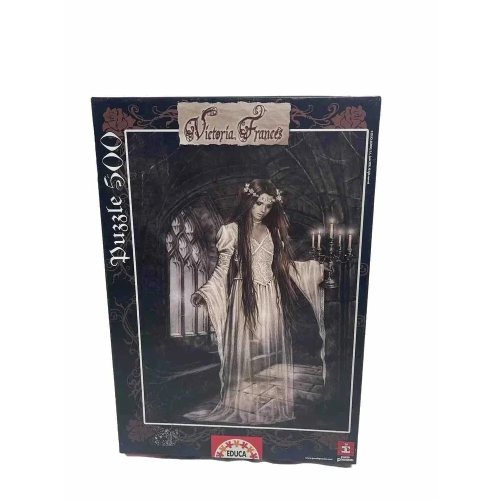 2008 Educa CANDELABRA Spanish Puzzle VICTORIA FRANCES 500 pcs gothic fant RARE